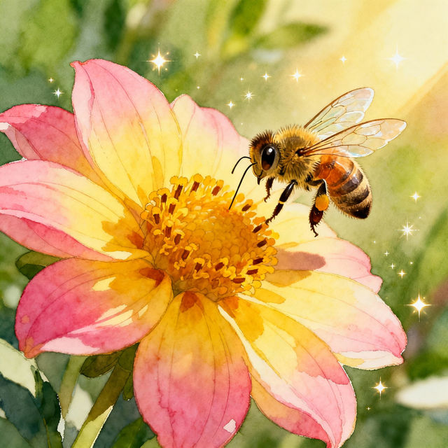 Bees Drawing - AI Art gallery