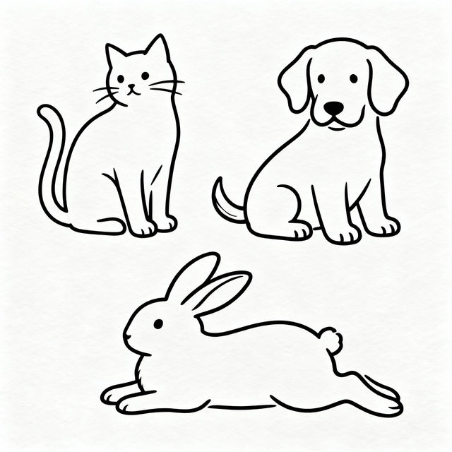 Easy Animal Drawings - Made With AI gallery