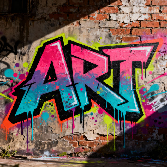 Drawing Graffiti Letters - AI Generated gallery