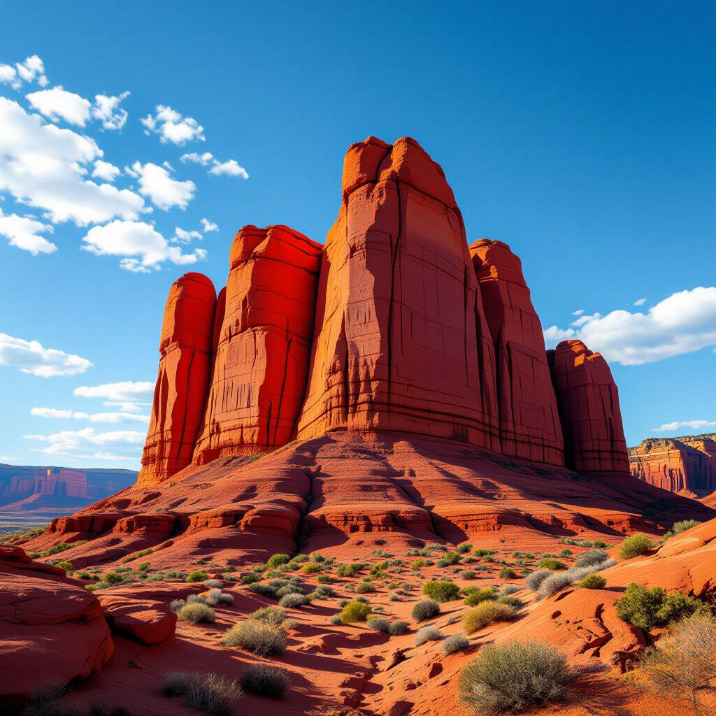Red Rocks Artistic Design Red Rocks Pictures - AI Generated Art