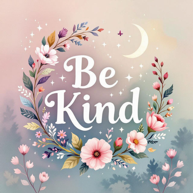 Be Kind Wallpaper - Made With AI gallery