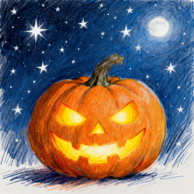 Pumpkin Face Drawings - AI Generated gallery