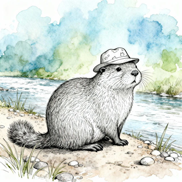 Nutria Drawings - Created with AI gallery
