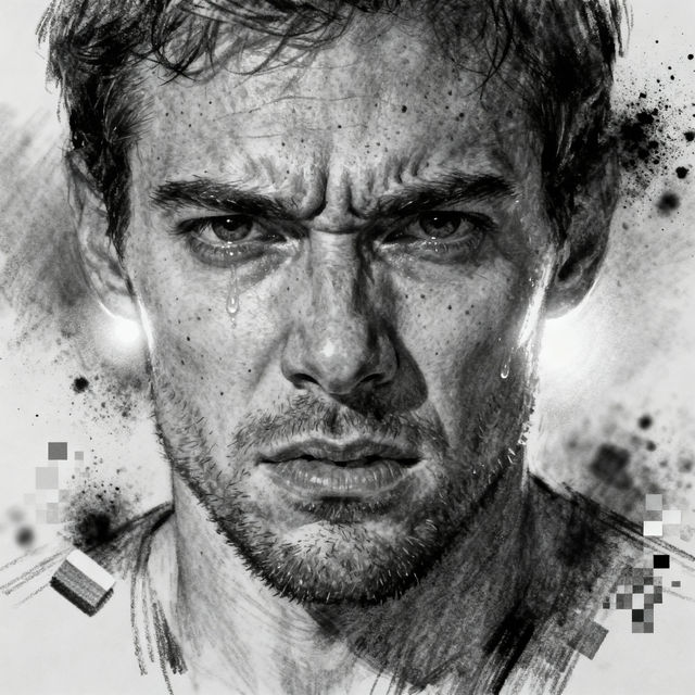 Man Face Drawings - AI Generated Art gallery