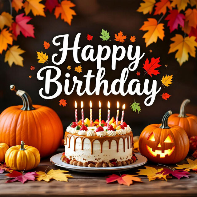 Happy Birthday Fall Images gallery
