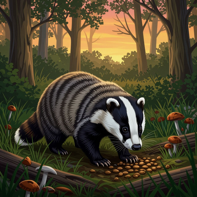 Badger Animal Images - Created with AI gallery