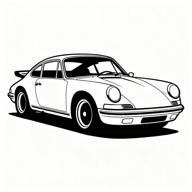 Car Outline Drawings - AI Generated gallery