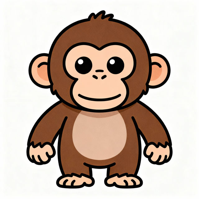 Chimpanzee Drawing Easy gallery