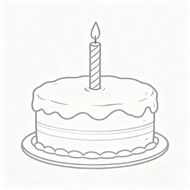 Easy Cake Drawings gallery