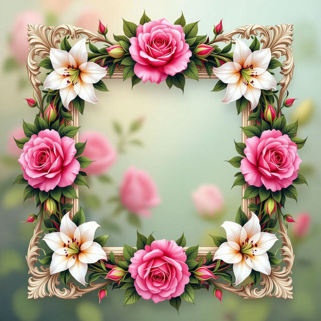 Floral Picture Frames - AI Generated gallery