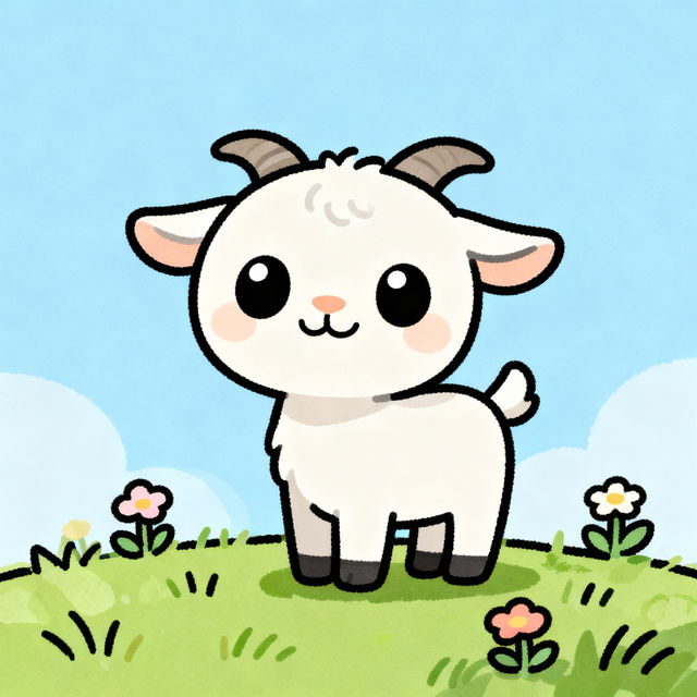Easy Goat Drawings gallery