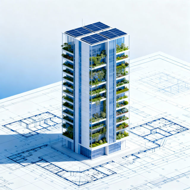 Architectural Drawing - AI Generated gallery