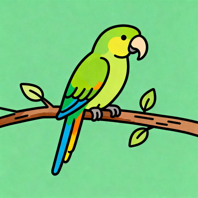 Easy Parrot Drawings - Made With AI gallery