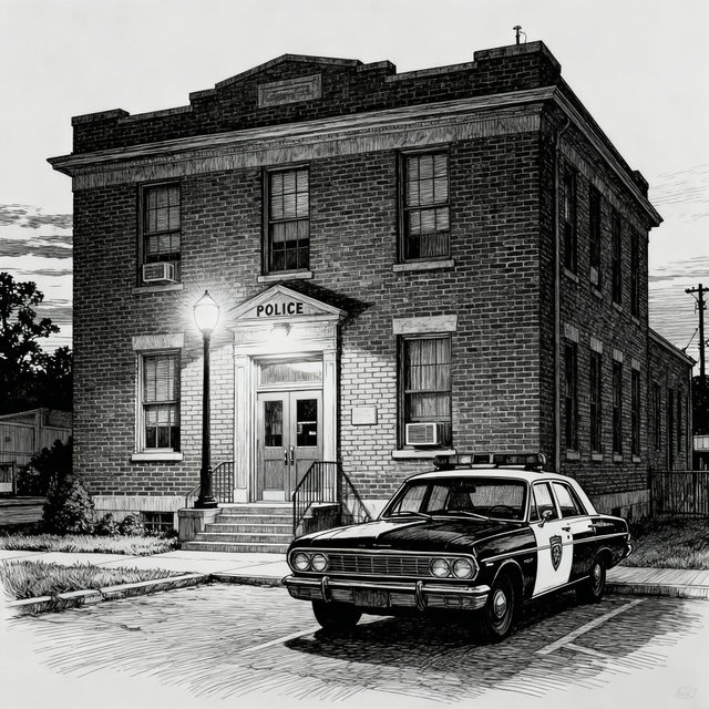 Police Station Drawings - AI Generated gallery