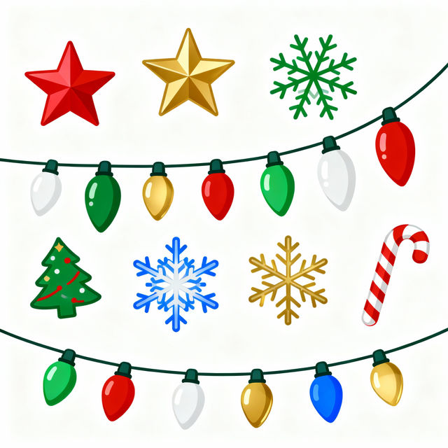 Clip Art Christmas Lights gallery