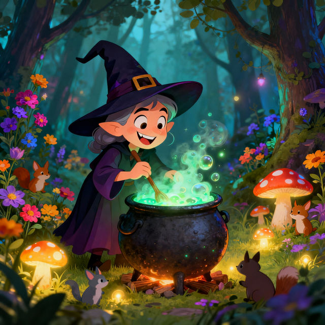 Witch Cartoon Drawings gallery