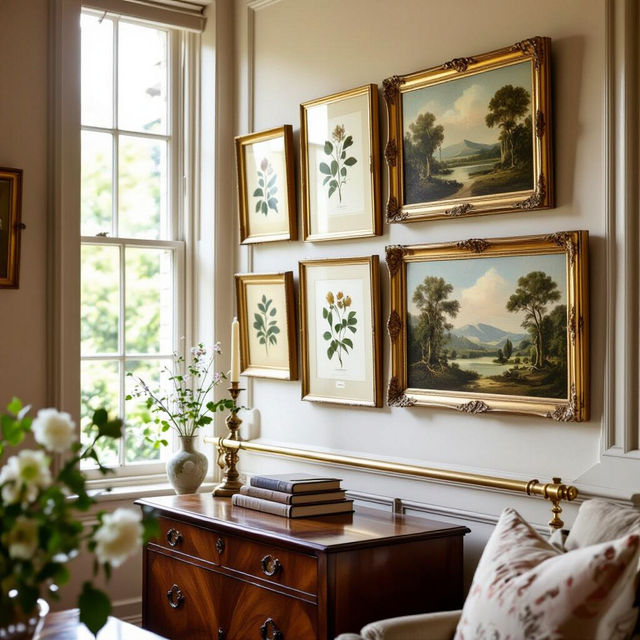 Brass Picture Rail Art gallery