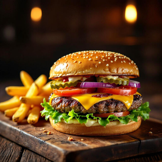 Picture Of A Burger - Generated By AI gallery