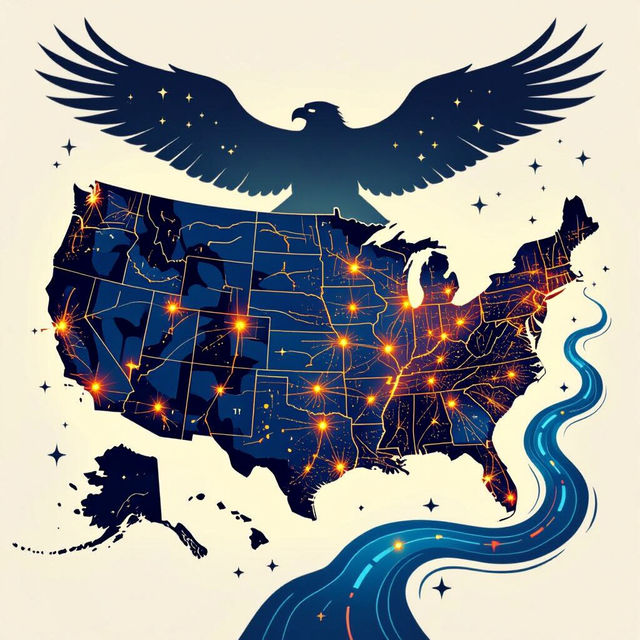 United States Map Pictures - AI Generated gallery