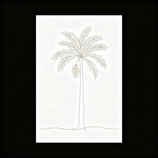 Simple Palm Tree Drawings gallery