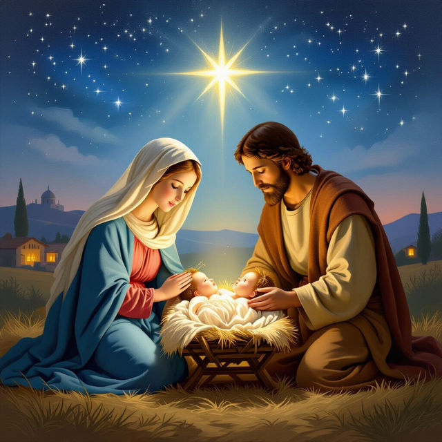 Christmas Religious Images - AI Generated gallery