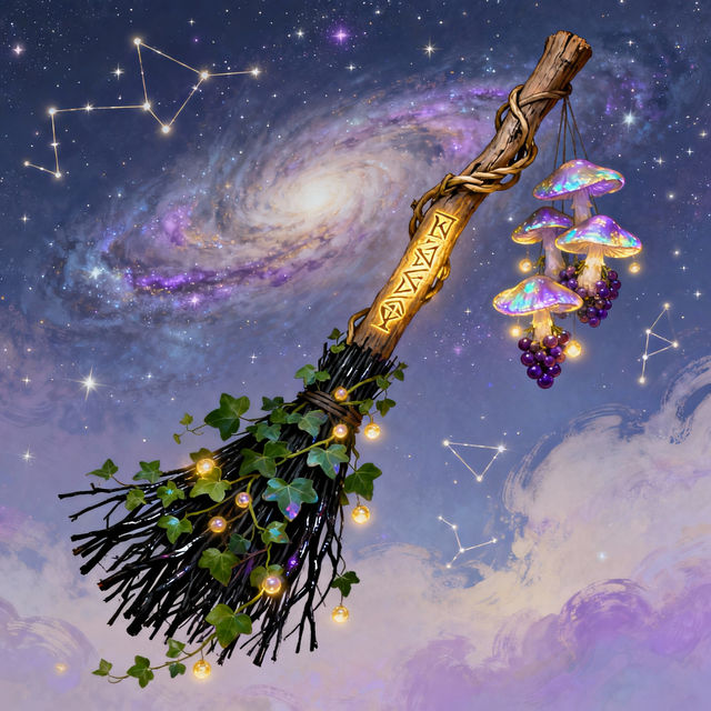 Witch Broom Drawings - AI Generated gallery