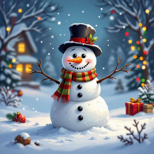 Snow Man Pictures - Made With AI gallery