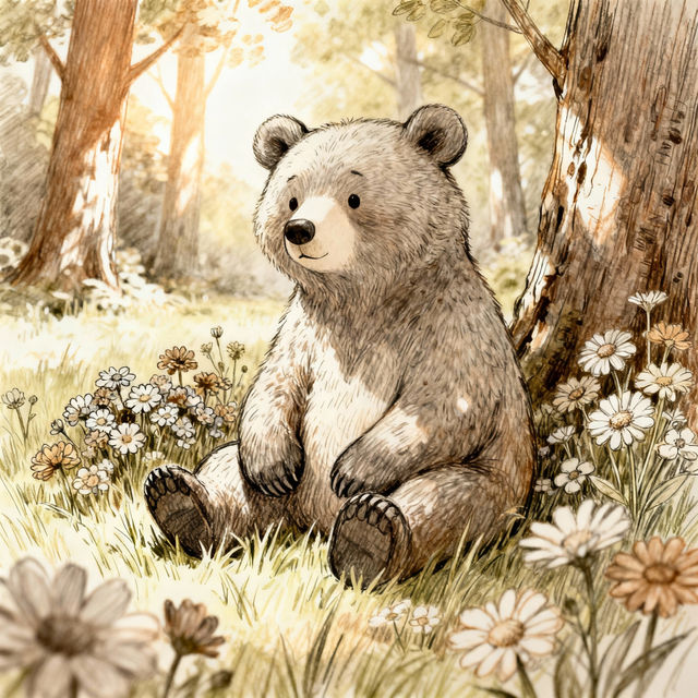 Sketch Bear Drawings gallery