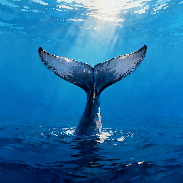 Whale Tail Drawing gallery