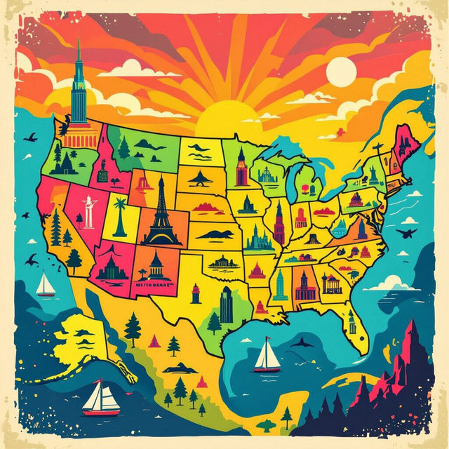 United States Map Images gallery