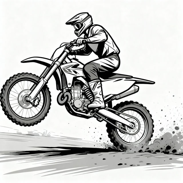 Dirt Bike Drawing Easy gallery