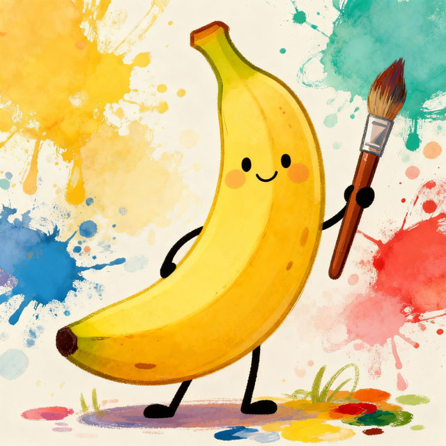 Drawing Banana Art - Made With AI gallery