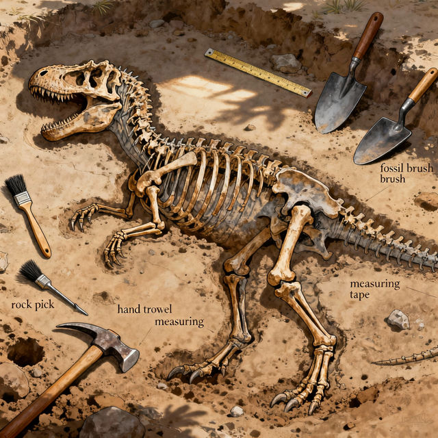 Dinosaur Fossil Drawings gallery