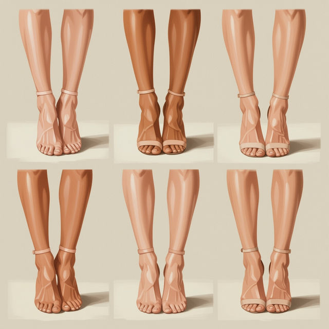 Feet Drawings - AI Generated Art gallery