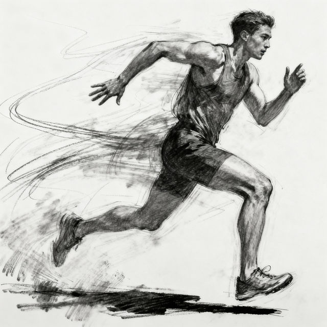 Someone Running Drawing gallery