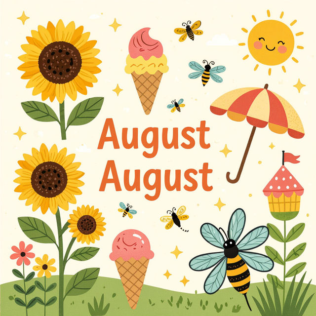August Clip Art - Free AI Creations gallery