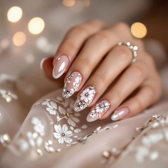 Wedding Bridal Nail Art gallery