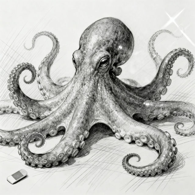 Sketch Octopus Drawings gallery