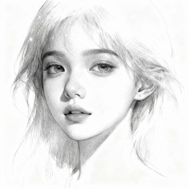 Girl Drawing Sketch - AI Generated gallery