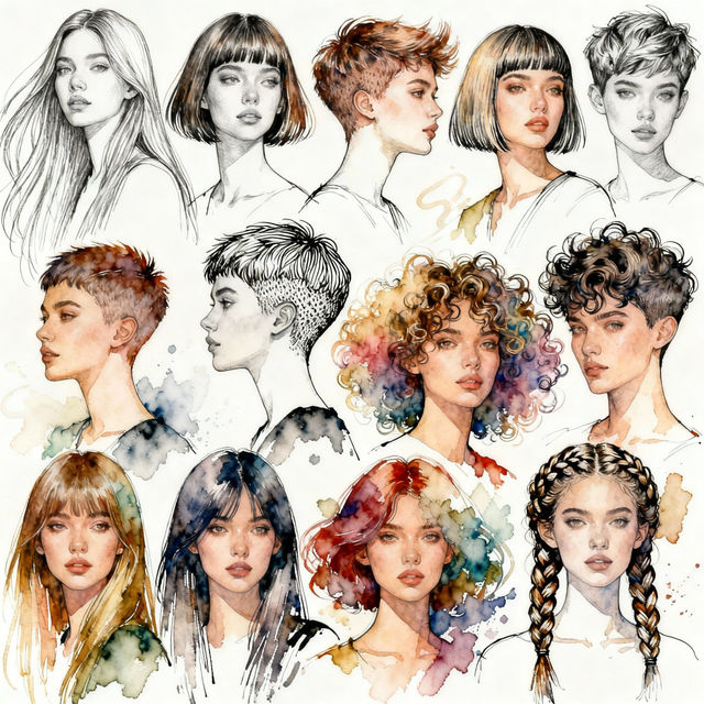 Drawing Hair Styles gallery