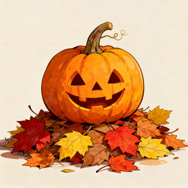 Drawing Of Pumpkin - AI Art Gallery gallery