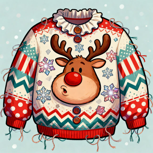 Ugly Sweater Drawings - Made With AI gallery
