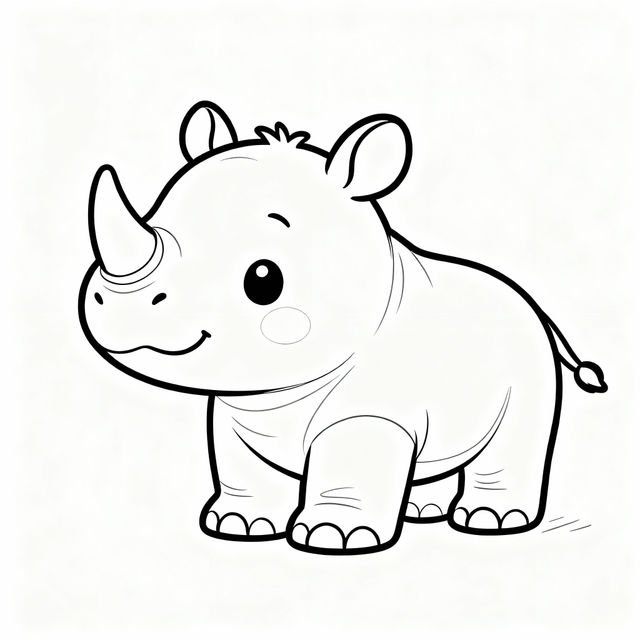 Rhino Drawing Easy - Made With AI gallery