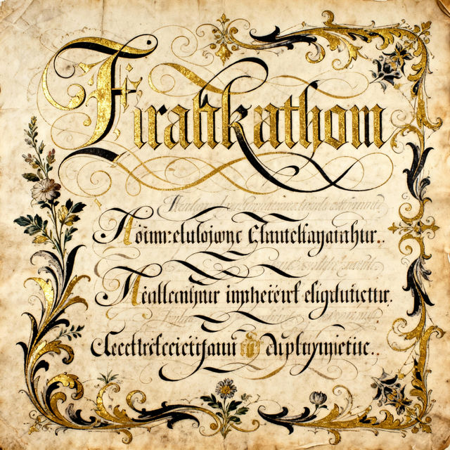 Fraktur Art - Created With AI gallery
