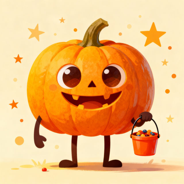 Cartoon Pumpkin Drawings gallery