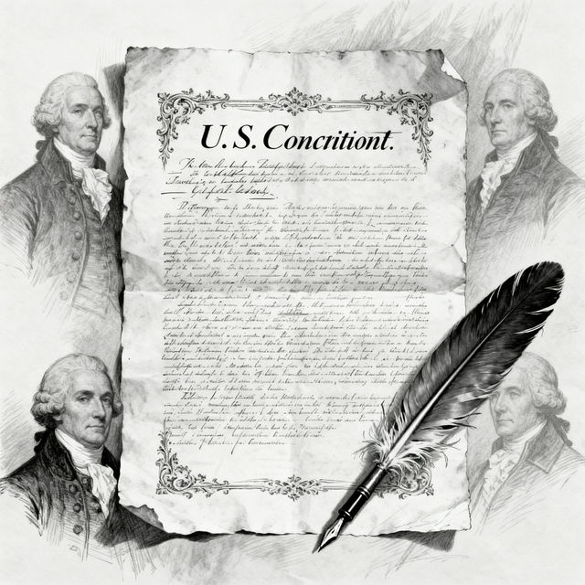 Constitution Drawings - AI Generated gallery
