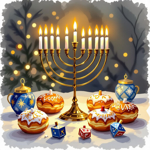 Hanukkah Images Free - Made With AI gallery