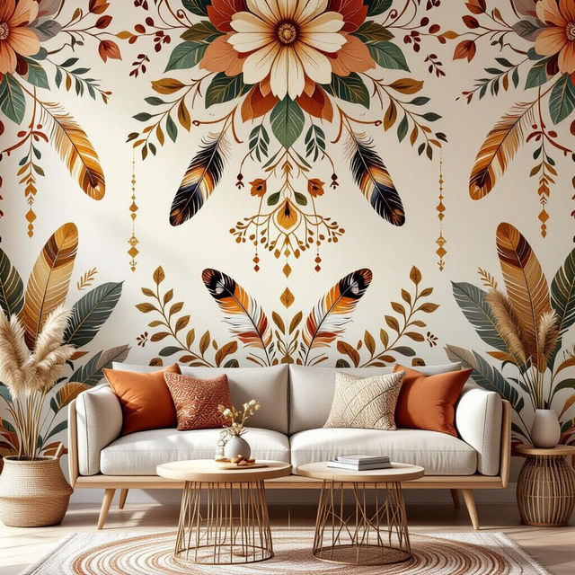 Boho Wallpaper - Made With AI gallery