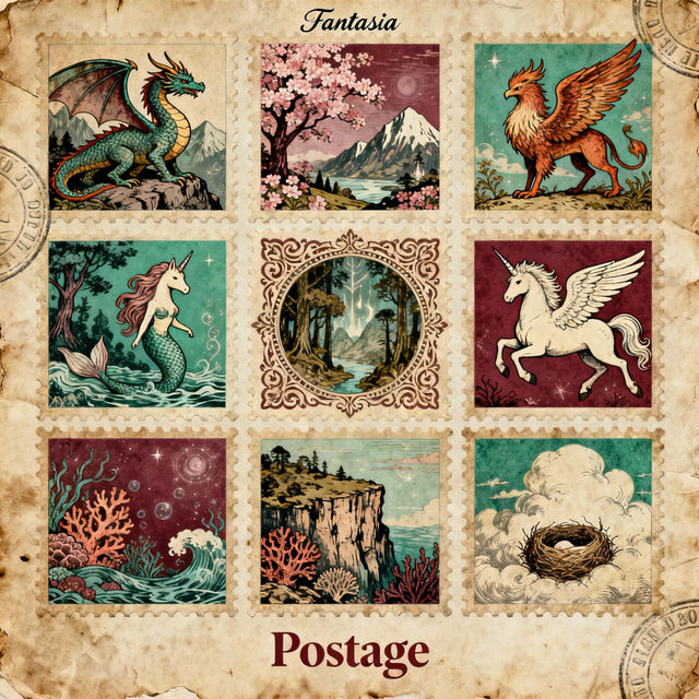 Stamp Pictures - Made With AI gallery