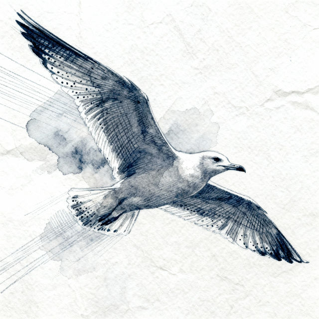 Seagull Drawings - AI Generated gallery